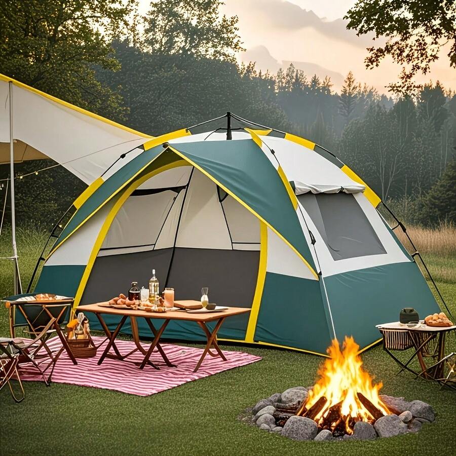 Grow Tent 4X4 - Automatic Pop-Up Camping Tent – 4-Season,