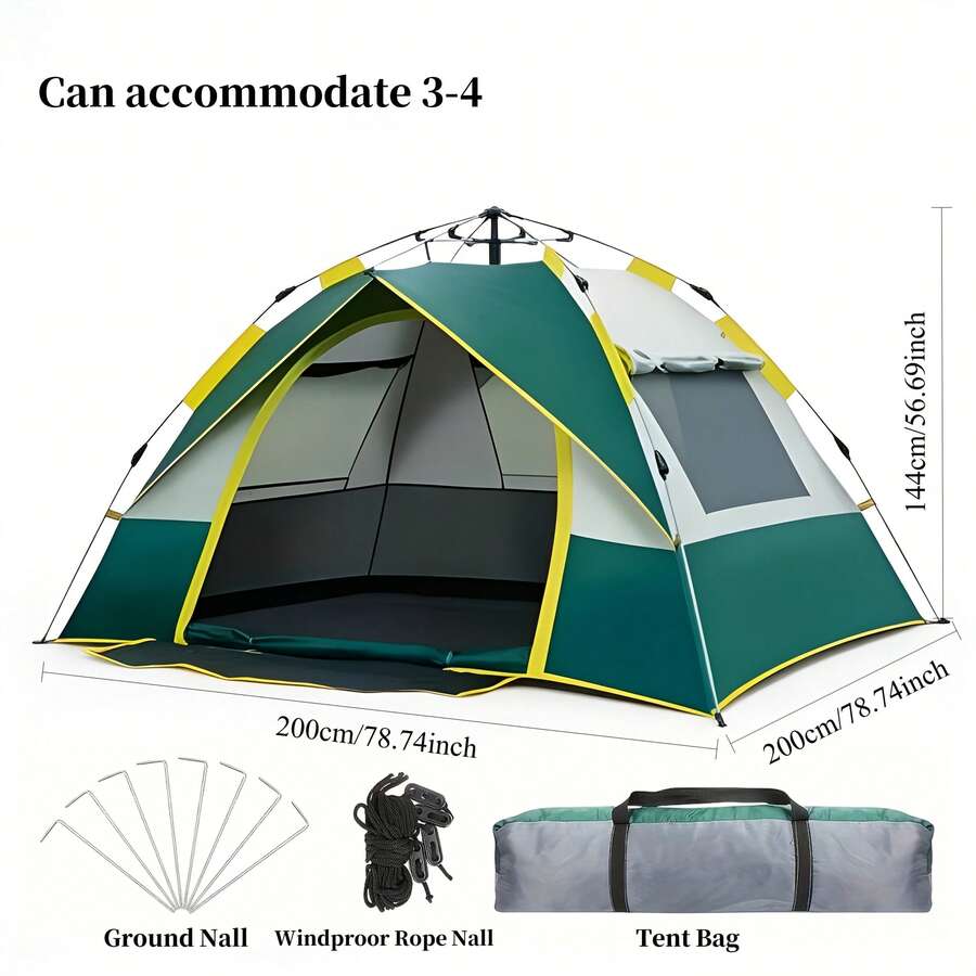 Automatic Pop-Up Camping Tent  - đánh giá và giá Grow Tent 4X4