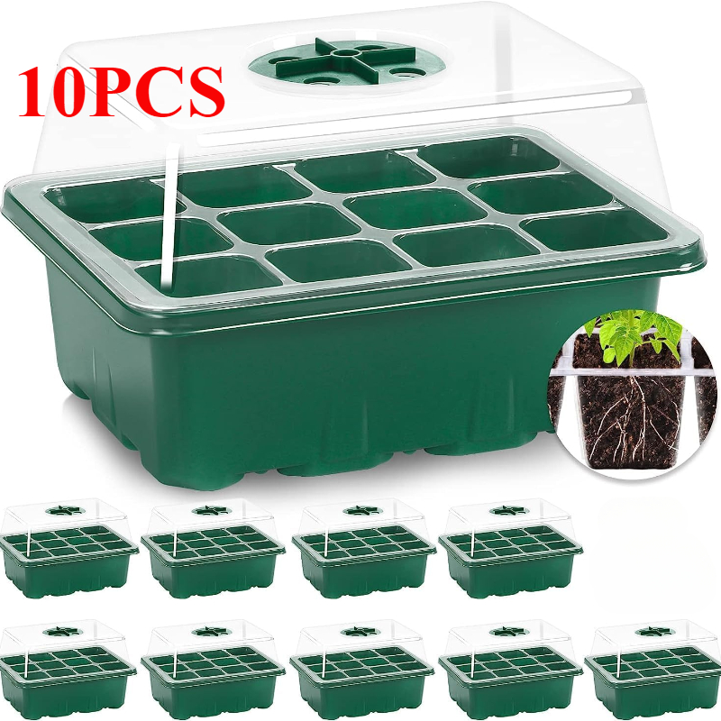 10PCS Seedling Trays Seed Star - đánh giá và giá Dome Propagation Kit