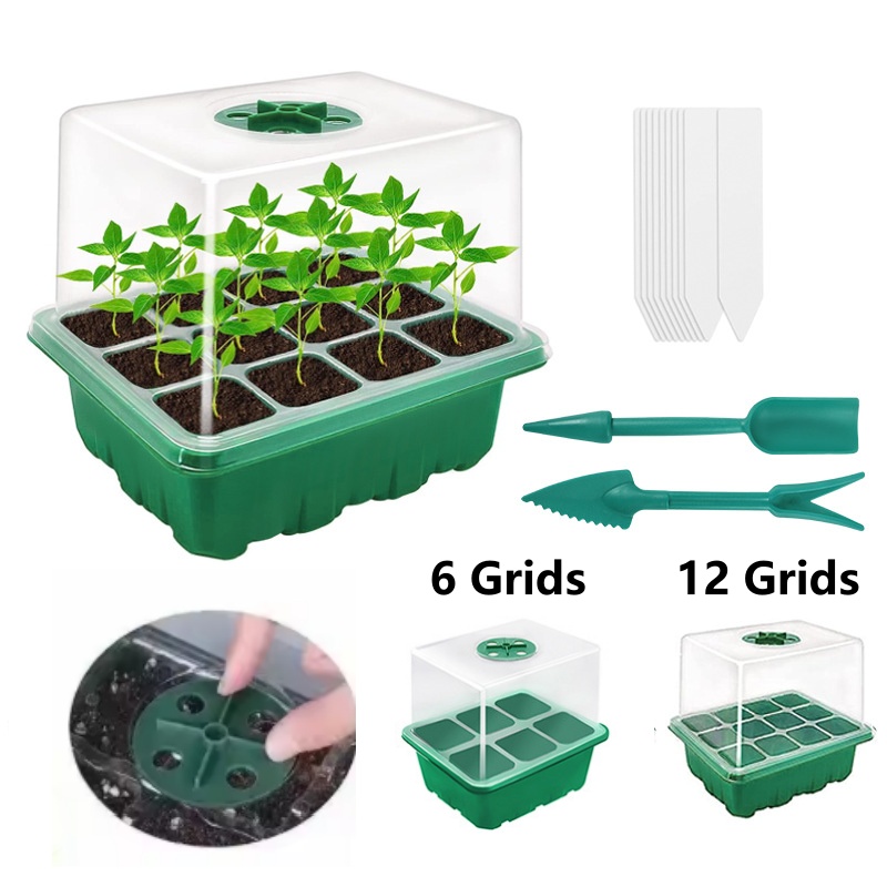 Seed Starter Tray Mini Greenho - đánh giá và giá Dome Propagation Kit