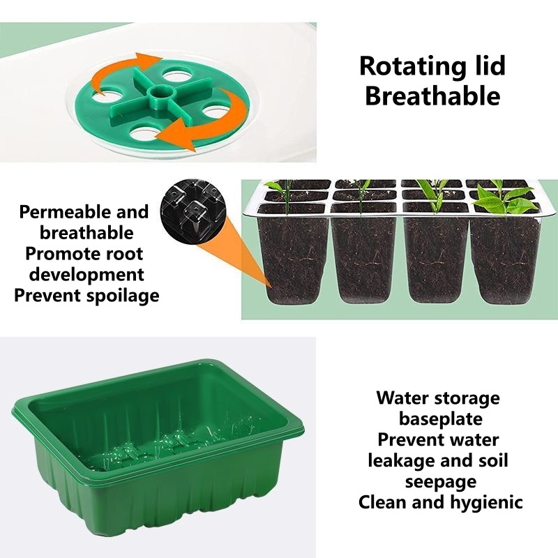 Seed Starter Tray Mini Greenho - đánh giá và giá Dome Propagation Kit