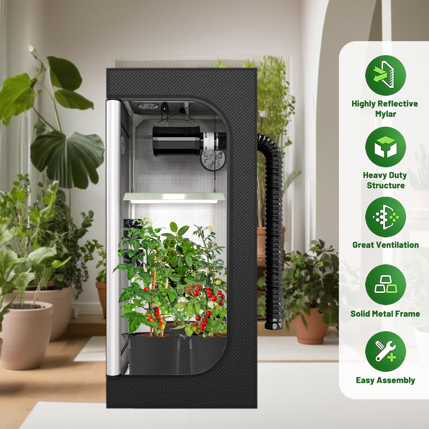 4x4 Grow Tent Complete Kit LED - đánh giá và giá Grow Tent 4X4