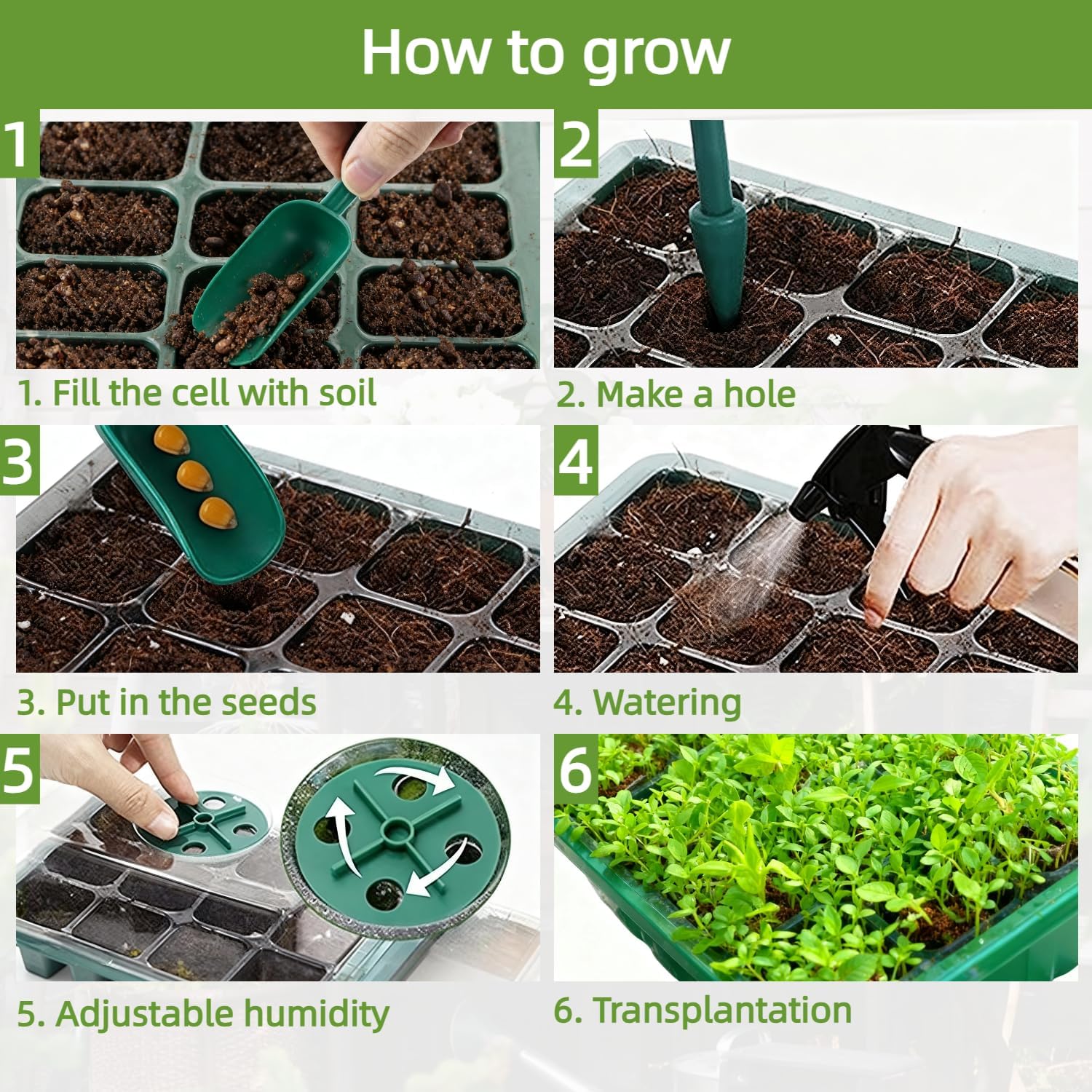 10Pcs Seed Starter Tray Mini G - đánh giá và giá Dome Propagation Kit