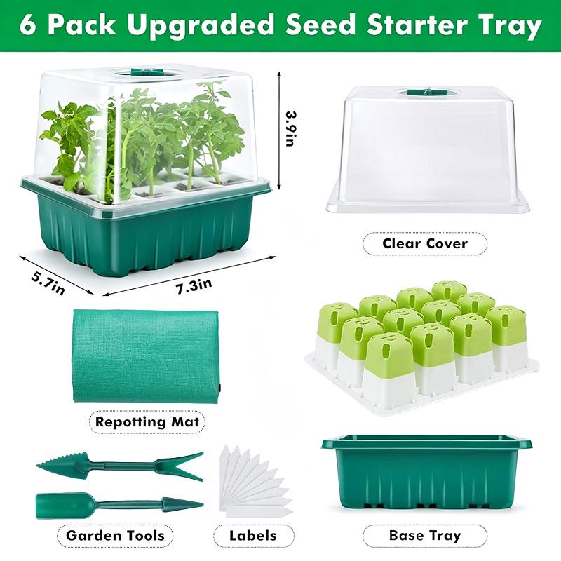 1Set Seed Starter Tray Mini Gr - đánh giá và giá Dome Propagation Kit