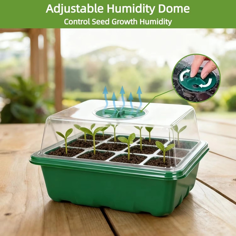 Seed Starter Tray Mini Greenho - đánh giá và giá Dome Propagation Kit